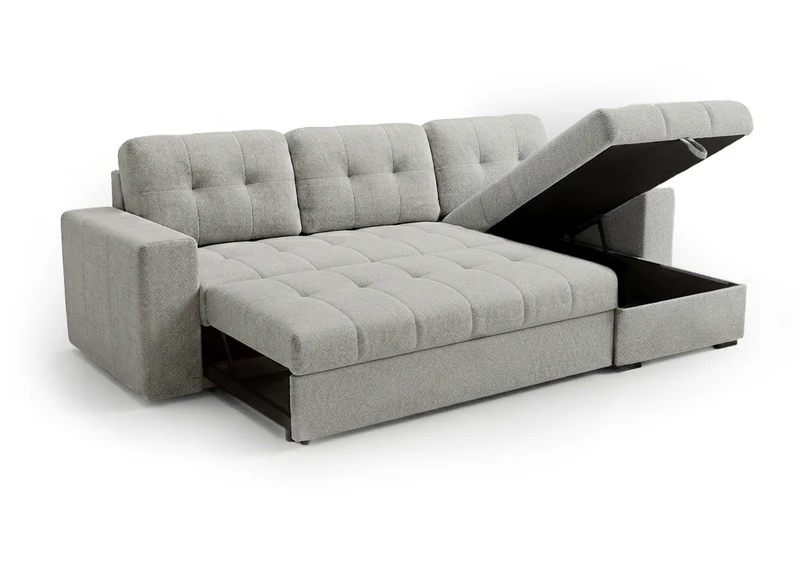 Sofa Cama Chaise Longue Reversible Ana 247cm Gris