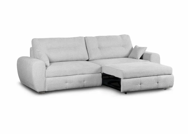 Sofa Chaise Longue con Arcon Lila Gris 270cm