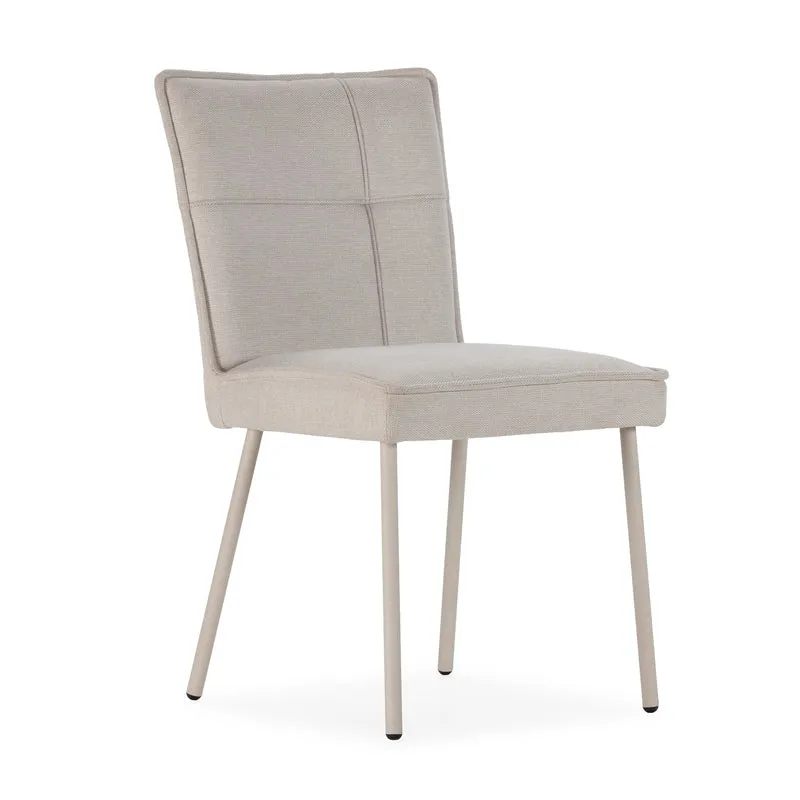 Silla de comedor Vesta Crema y patas crema