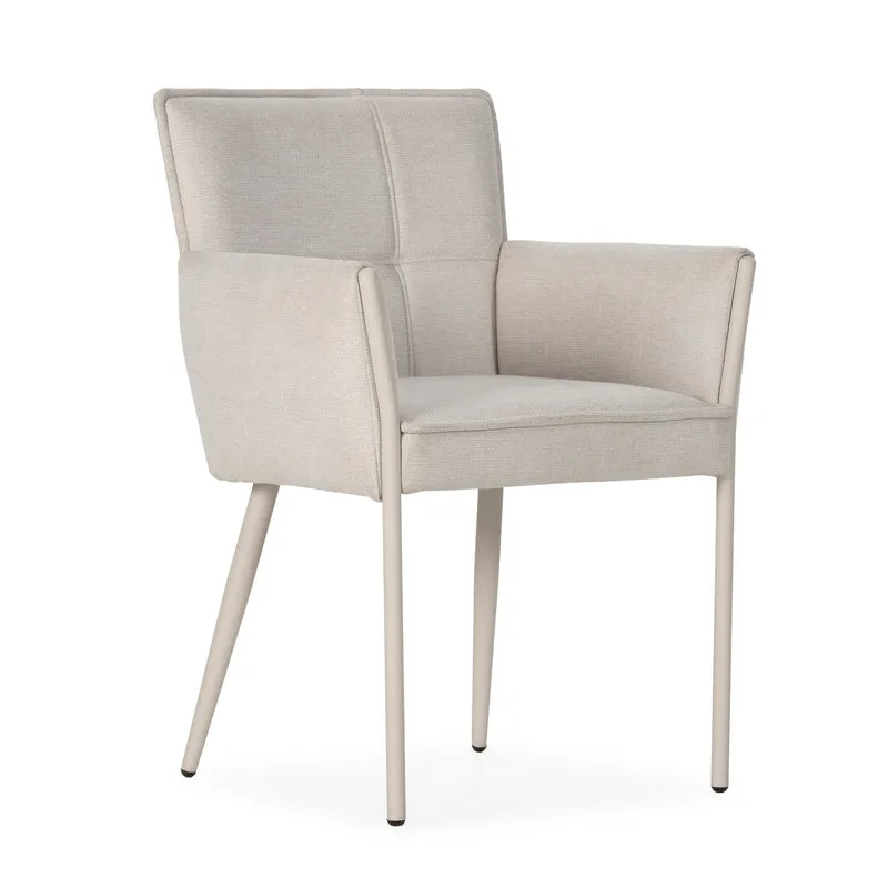 Sillón Vesta Crema y patas crema