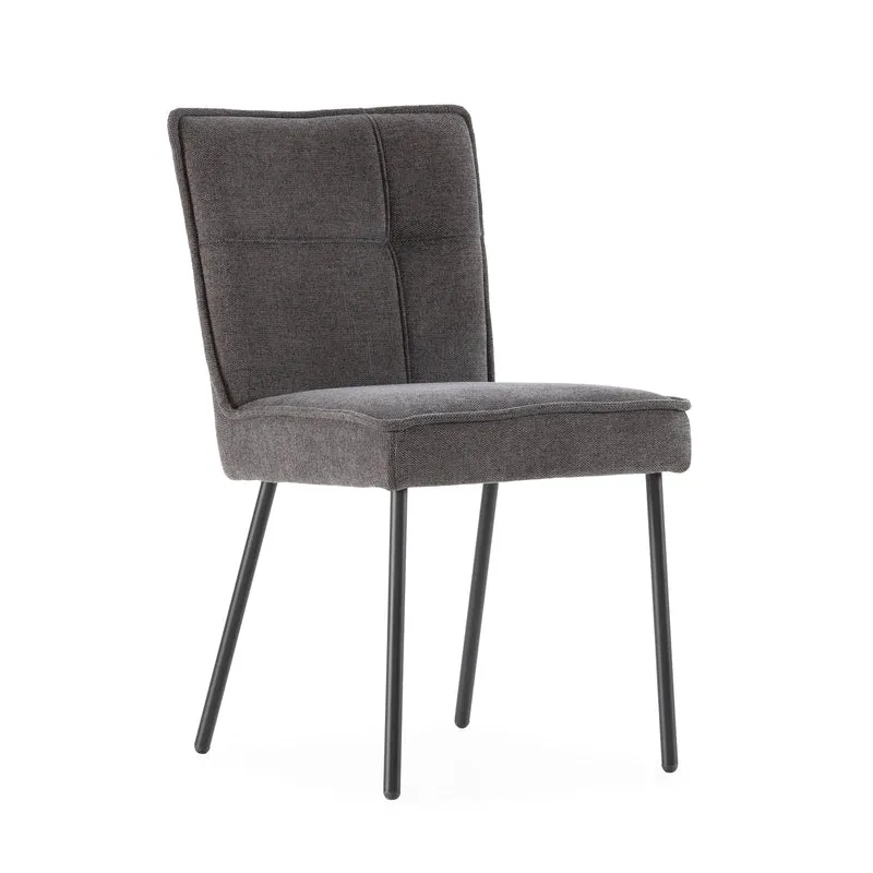 Silla de comedor Vesta Gris oscuro
