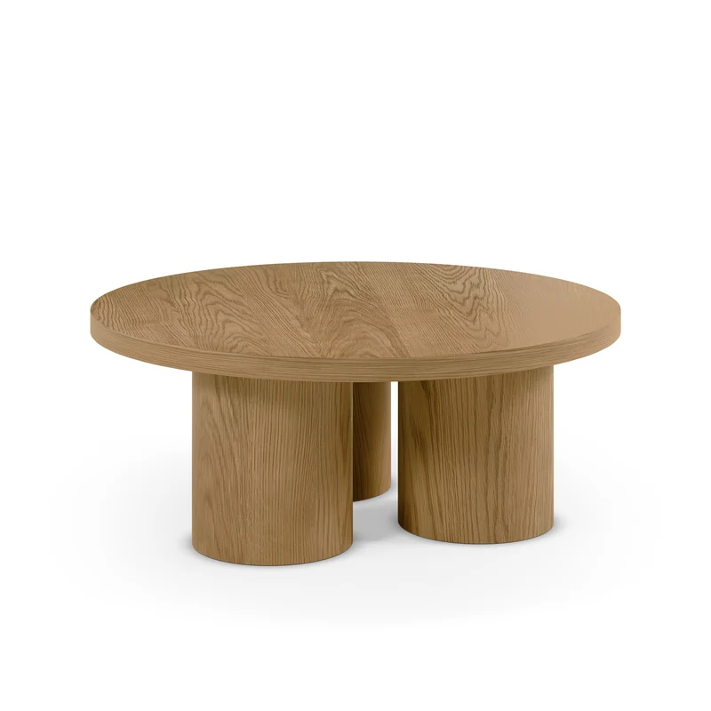 Mesa de centro redonda Arancha 100 cm Roble