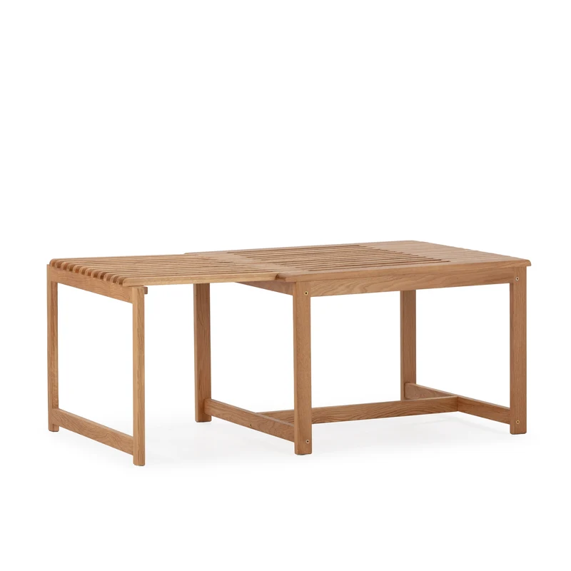 Mesa de centro extensible Unai 70–110 cm Roble