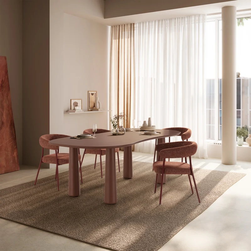 Mesa de comedor Nahia 220 cm Terracota