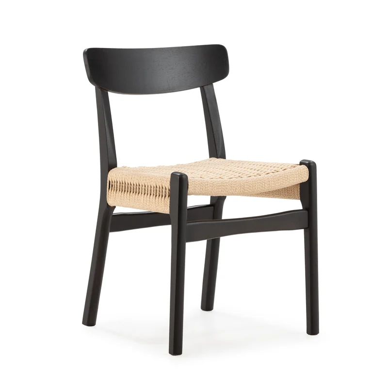 Silla de comedor Biel Negro