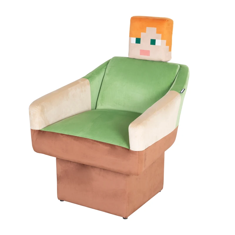 Drehsessel 'Minecraft' - Design Alex mit Arm- & Kopfstütze - Mehrfarbig