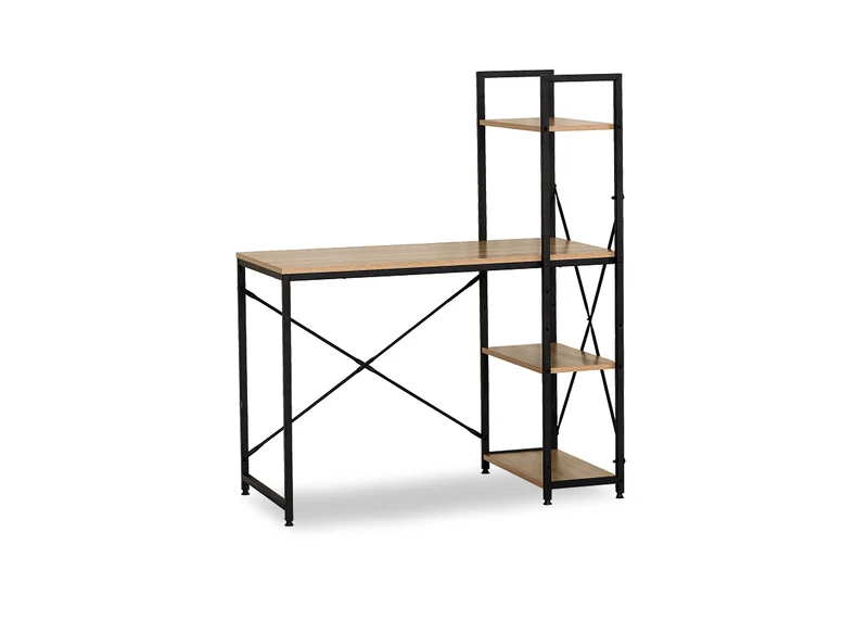 Mesa de Escritorio con Estanteria Industrial Nancy 122cm