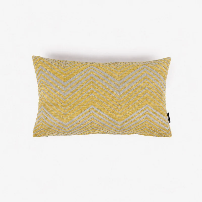 Capa de Almofada Zig Zag Mostarda 30x50 HERITAGE