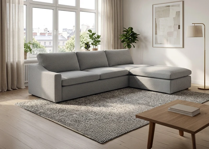 Mega Sofa Modular Lindo + Puff 286cm
