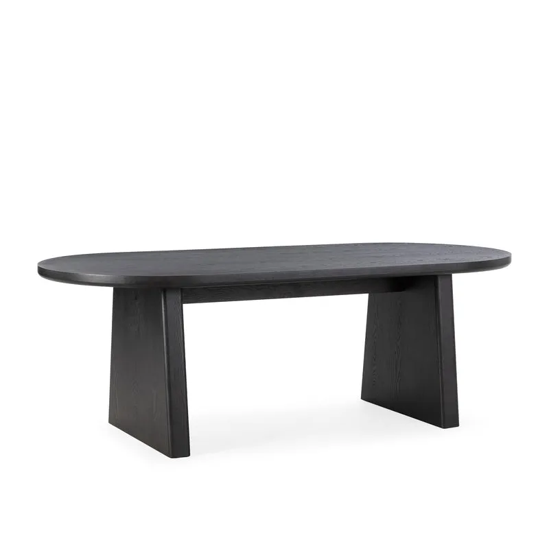 Mesa de Comedor Ovalada Blair 220 Negra