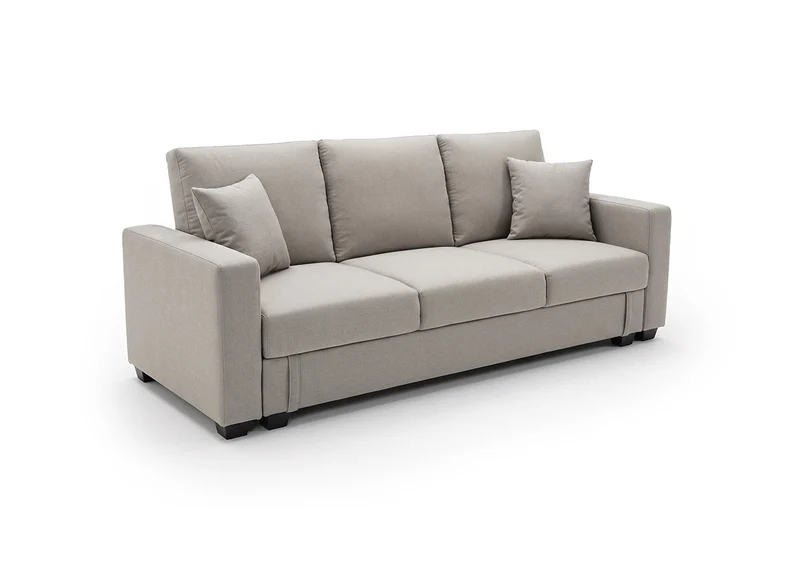 Sofa Cama Keyla con Arcon Beige 210cm