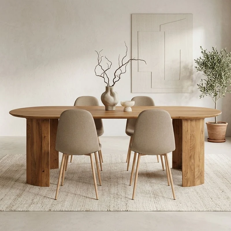Mesa de Jantar em Madeira Acácia TOSCANA