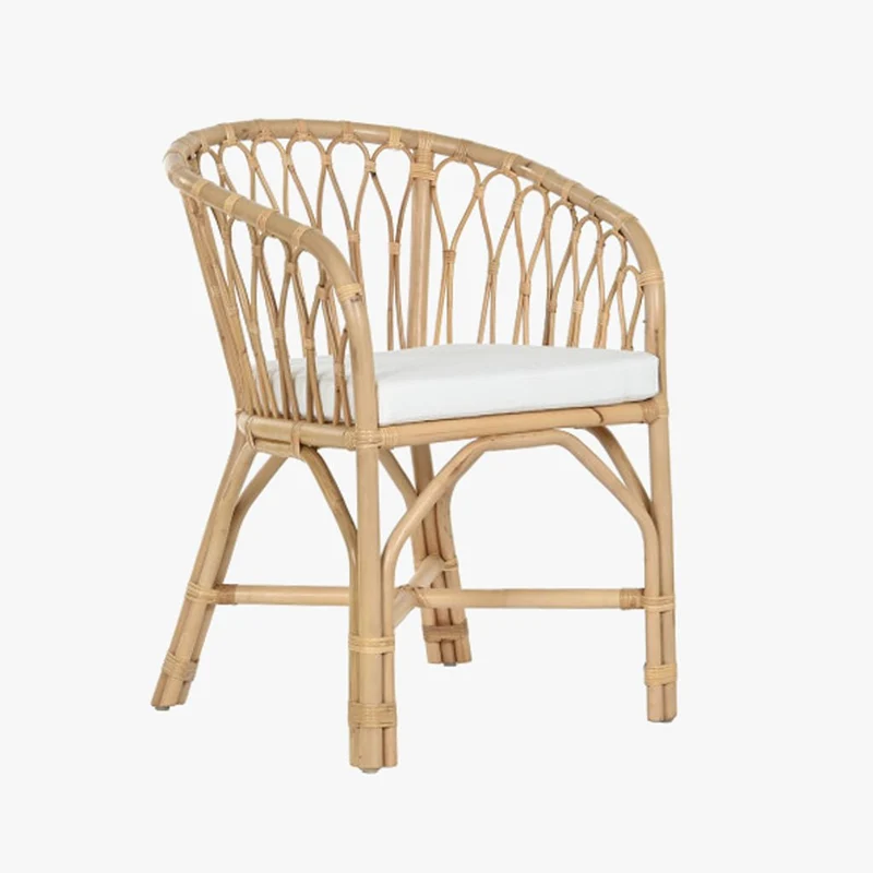 Cadeira de Rattan e Bambu 58x60x83