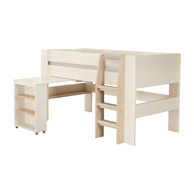 Hochbett Set 'Studio' - Serie 'Flexi Grow' - Cashmere / Eichen-Dekor