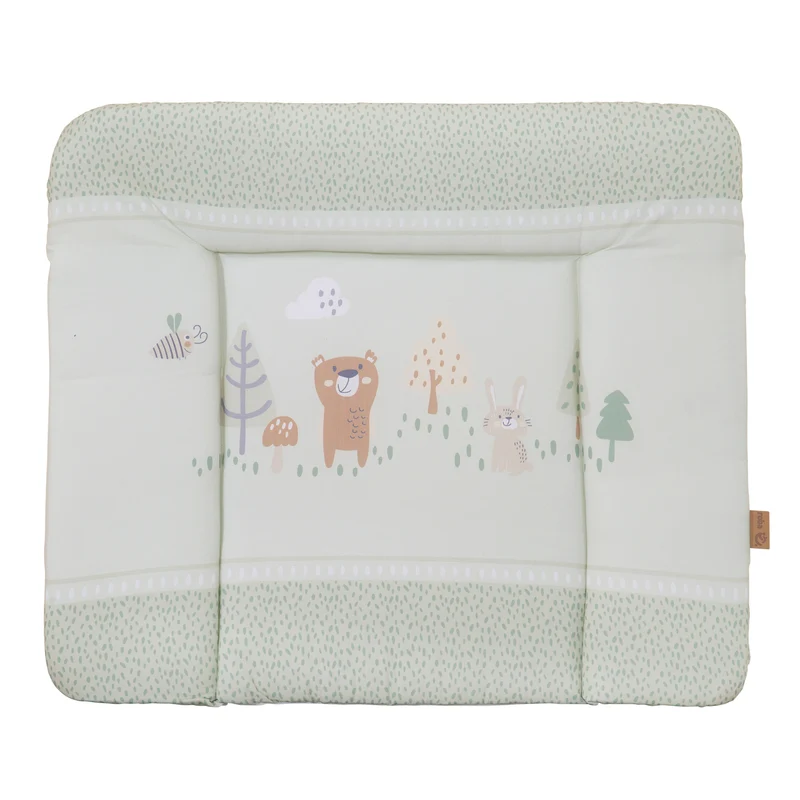 Wickelauflage 'Woodland Buddies' - 85 x 75 cm - PU-beschichtet - Pastellgrün