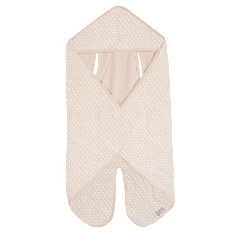 Einschlagdecke 80 x 80 cm 'Frosty Almond' - GOTS & Oeko Tex zertifiziert - Beige