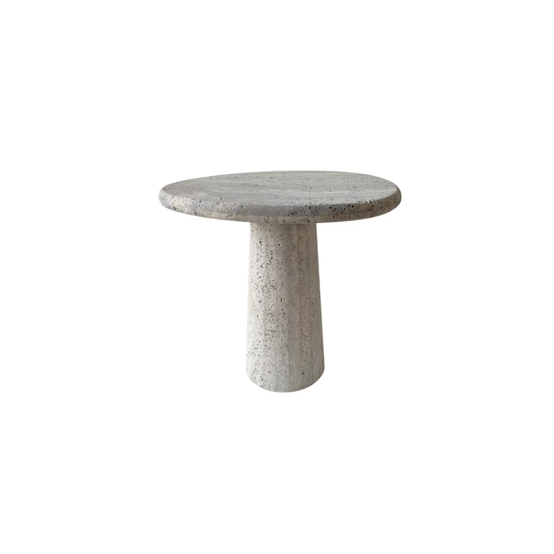 Mesa auxiliar Reef B52 D44 H47 - Gris arenisca - Borde redondo - Sin llenar