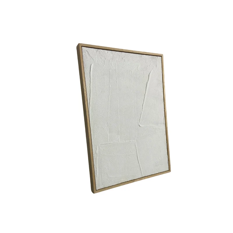 Obra Nevers - Blanco - Estructura de roble - D90 x H120 cm