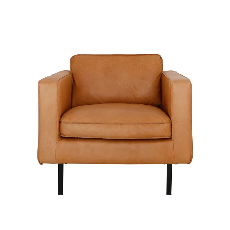 Sillón de cuero - Gordon - Coñac