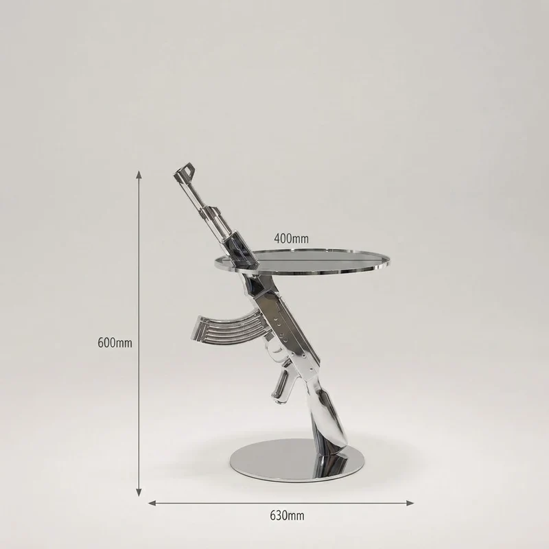 Sniper Industrial Metal Side Table