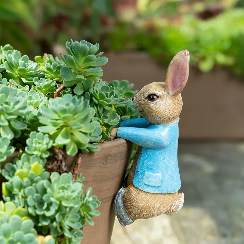 Little Hopper Rabbit Garden Planter Statue