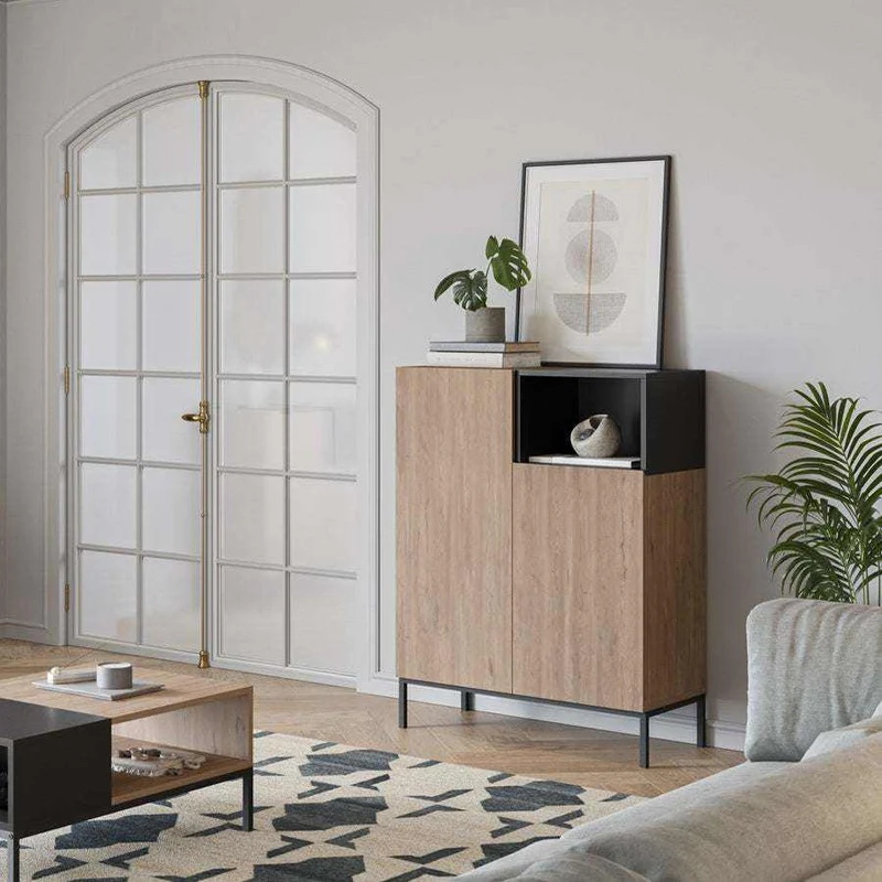 Aparador alto 2 puertas CAILIN Roble