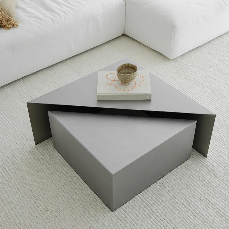 Mesa de salón Chrome Erbray - Acero inoxidable - Grande