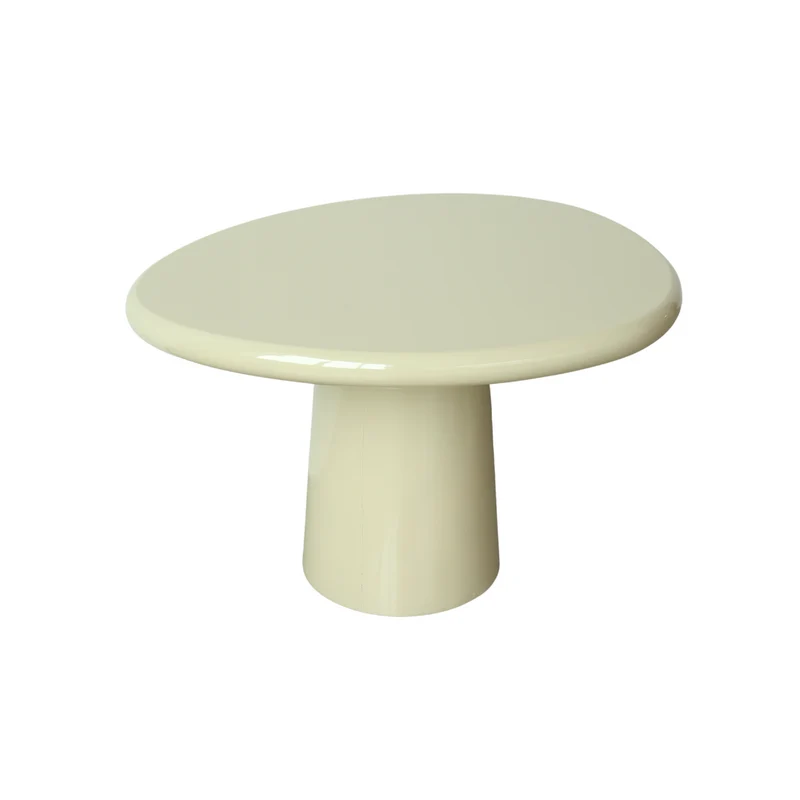 Mesa de centro Microcemento Juno - Glossy StoneSkin - Caqui claro - 64 cm