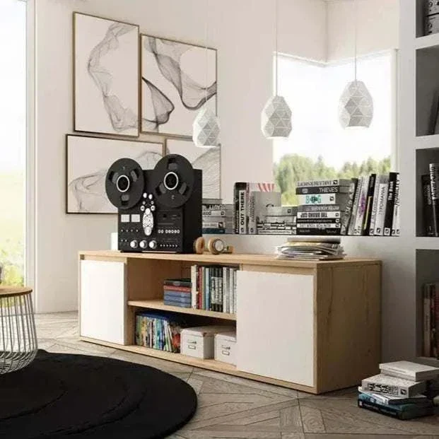 Mueble TV dos puertas y dos huecos 178 cm LECCE
