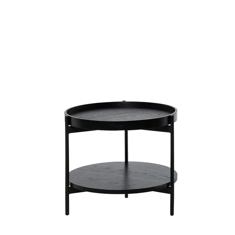 Mesa de centro Adrian Negro 50 × 50 cm