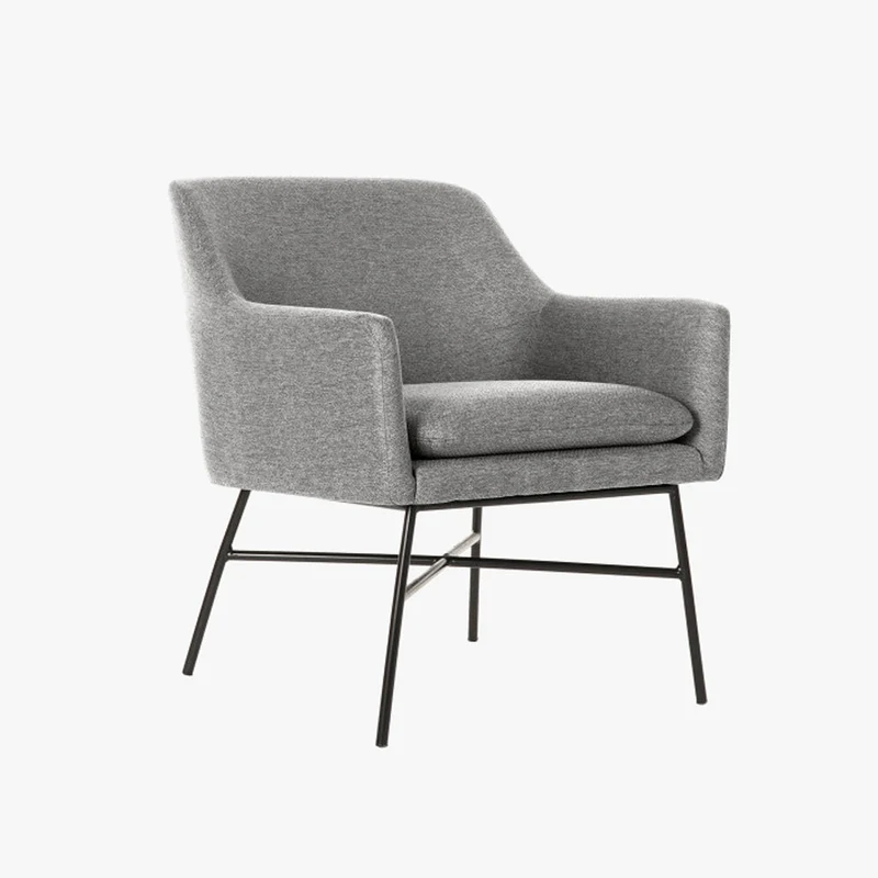 Cadeirão Cosmopolite Pé em Metal | Cinza | 66x62x75 cm