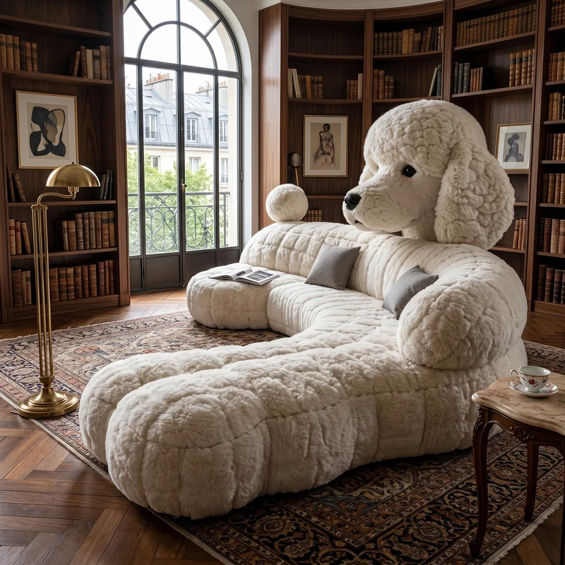 Cuddle Giant Plush Puppy Lounge Sofa