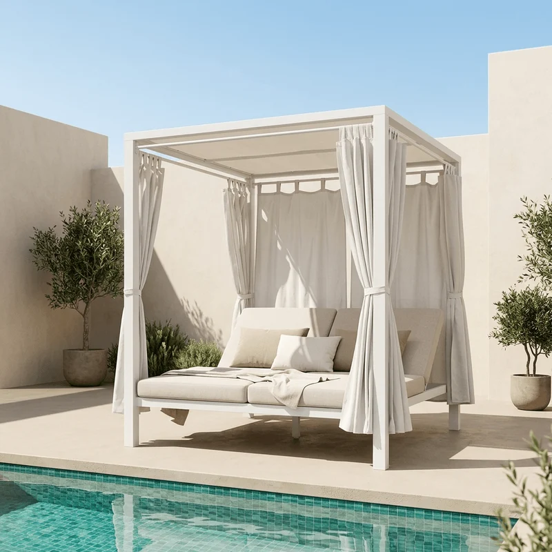 Cama de Exterior 148×188×205 cm HORIZON