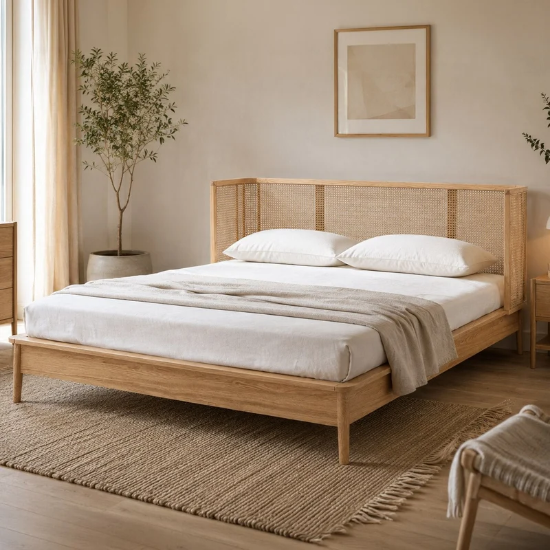 Cama rattan 160x200cm CARTAGO