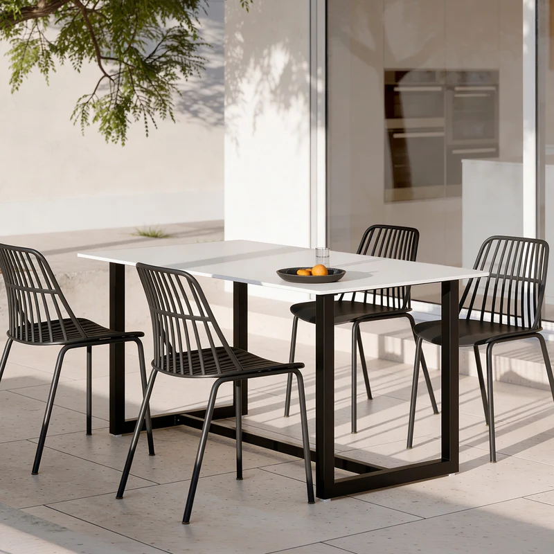 Mesa Audrey Negro 160 cm