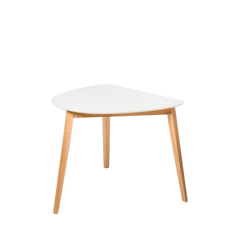 Mesa Morgan Blanco/Roble 92 cm