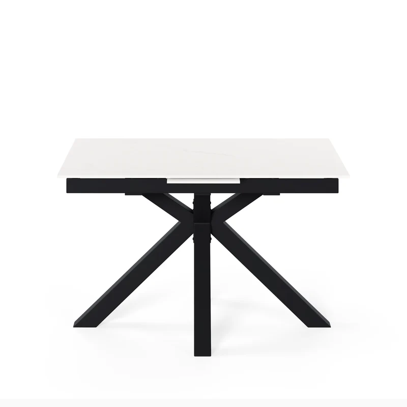 Mesa Lori 160 cm Extensible Creta/Negro