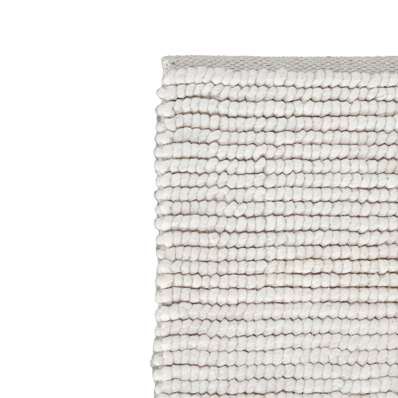 Alfombra - Mini Loop - Tejida a mano - Blanco