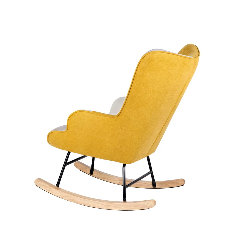 Mecedora Denver Patchwork Mostaza