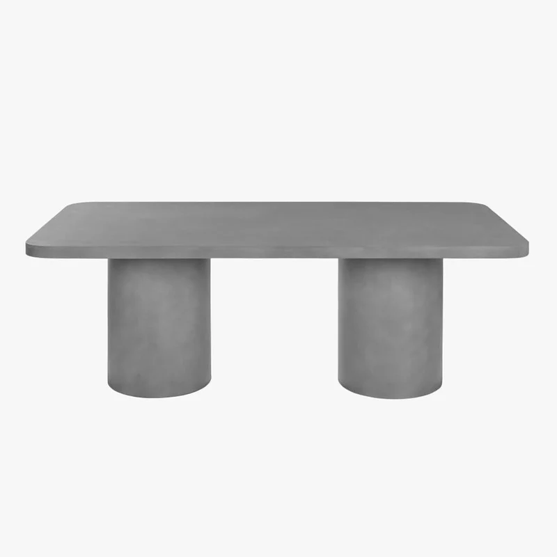 Mesa de Refeição Cimento 200x100x74