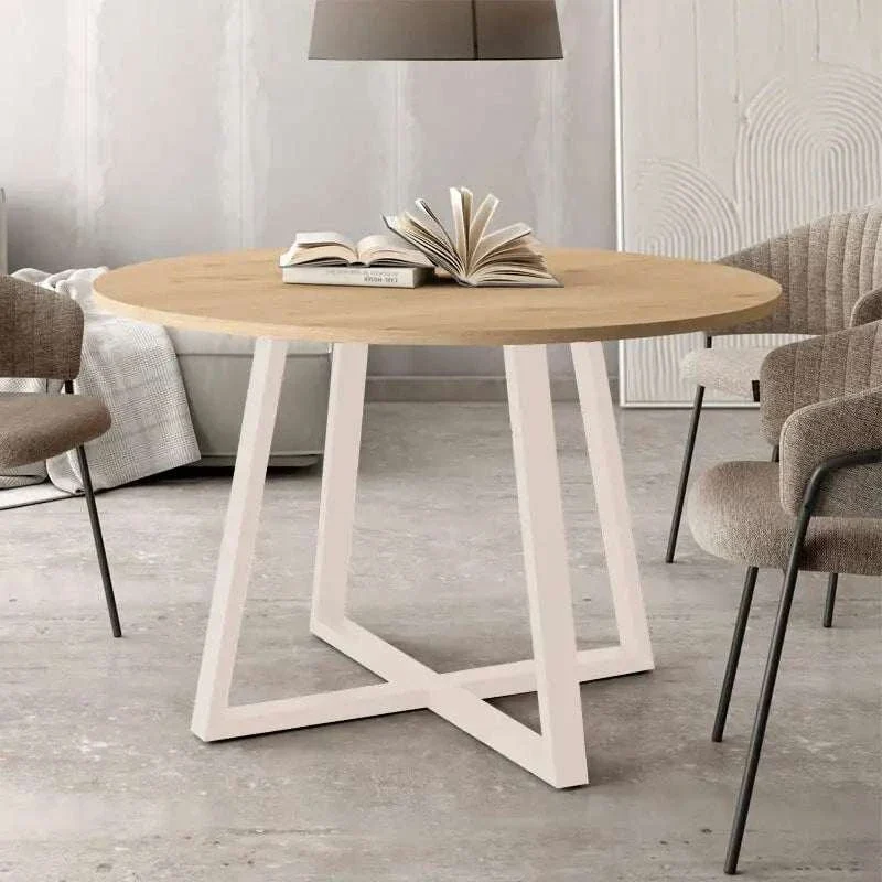 Mesa de comedor redonda fija ANGELINA
