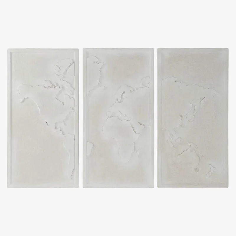 Triplico Mapa Mundo Branco HORIZONTE