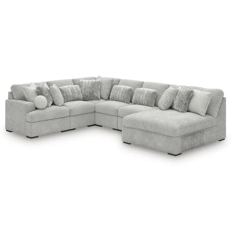 Signature Design by Ashley Cuddle Plush PC59106S3 6 pc Sectional with Chaise