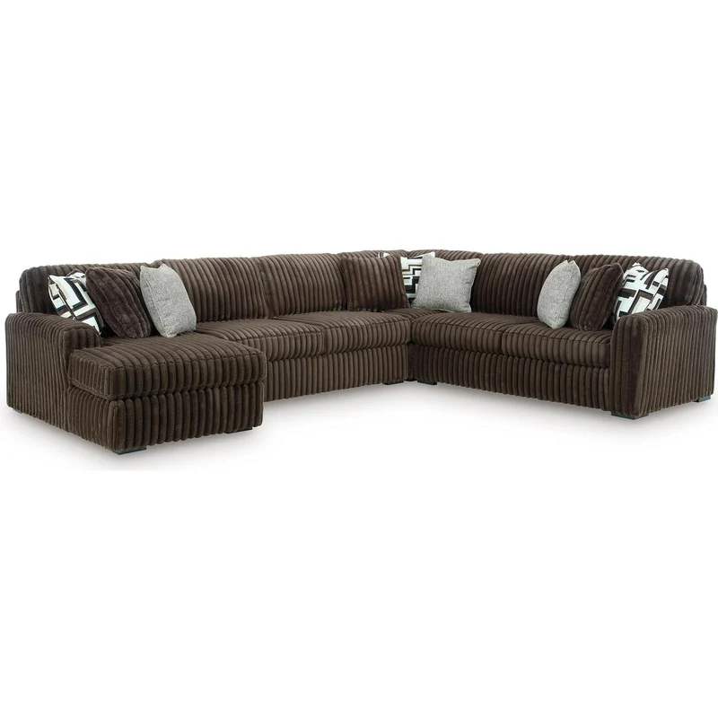 Signature Design by Ashley Midnight-Madness 98104S4 4 pc Sectional with Chaise