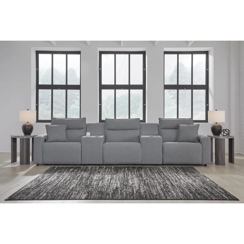 Signature Design by Ashley Modmax 65906S39 5 pc Reclining Sectional with Storage Consoles