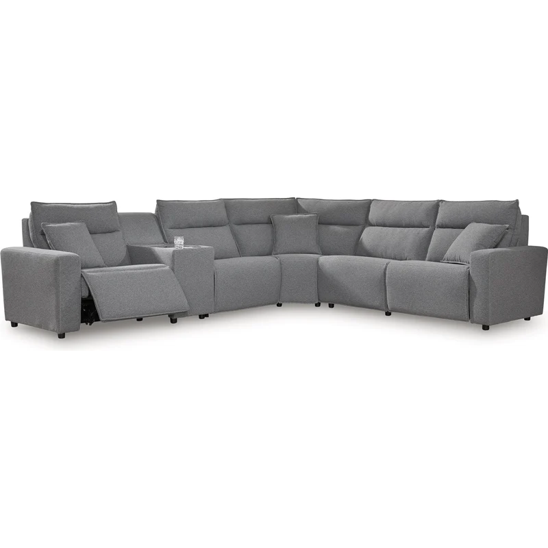 Signature Design by Ashley Modmax 65906S36 6 pc Reclining Sectional with Storage Console
