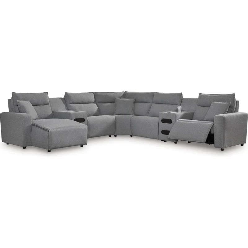 Signature Design by Ashley Modmax 65906S20 7 pc Power Reclining Sectional with Chaise