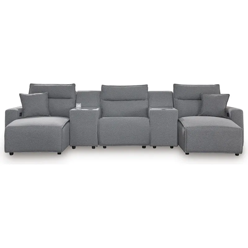 Signature Design by Ashley Modmax 65906S16 5 pc Power Reclining Sectional with Chaise