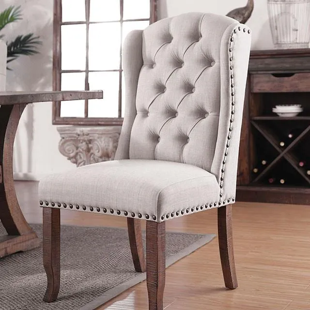 Furniture of America Gianna CM3829F-SCW-2PK Wingback Chair