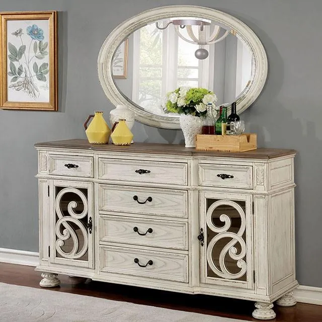 Furniture of America Arcadia CM3150WH-SV Server
